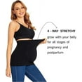 thumbnail image 6 of KUNINDOME Combination of Pants Waist Extenders and Maternity Shirts Extenders, Seamless Maternity Belly Band, 6 of 6