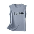 thumbnail image 5 of DailyTrove Women's Graphic Print Sleeveless Tank Top - Cotton-Blend Casual Daily & Lounge Wear, Stylish for Relax, 5 of 5