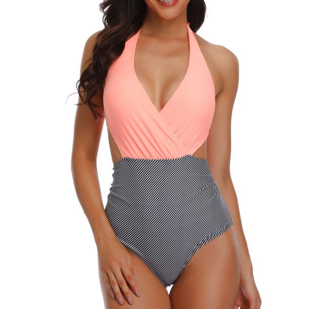 Foraging dimple Women's Swimsuit Women's OnePiece Multicolor Print