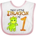 thumbnail image 3 of Inktastic Dragon 1st Birthday- Turning One Boys or Girls Baby Bib, 3 of 4