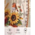 thumbnail image 6 of Sheer Curtains 63 inches Long, Thanksgiving Fall Pastoral Pumpkin Sunflower Farmhouse Light Filtering Sheer Window Curtains Rod Pocket Voile Drapes for Bedroom Living Room, 52"W x 63"L 2 Panels, 6 of 7