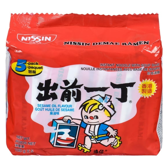 Nissin Instant Noodles Sesame Oil Flavour, 500g, 100g x 5