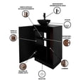 thumbnail image 4 of Gabinete para Baño con Ovalín y Llave Mezcladora, Mueble con Lavabo Moderno, Puerta de Almacenamiento y Diseño Elegante., 4 of 5