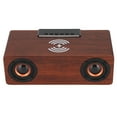 thumbnail image 1 of Altavoz Inalámbrico, Reloj Despertador Retro De Madera De Carga Con Reloj Despertador De Carga De 10 W Para Tabletas De Teléfonos Móviles Grano De Madera Marrón, 1 of 7