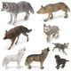 thumbnail image 1 of Figuras Skylety Wolves, animal lobo, juguete, suministros para fiestas, 8 unidades, 1 of 7
