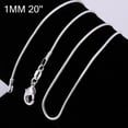 thumbnail image 4 of Soumake 16 Inch - 24 Inch Women Fashion Silver Plated Snake Chain Necklace Jewelry, 4 of 7