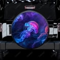 thumbnail image 2 of Peinture Gelée Violette Polyester Roue de Rechange Universelle Couverture de Pneu Personnalisée pour Remorque RV SUV Camion Camping-Car, 2 of 5