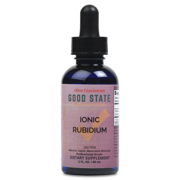 Good State Liquid Ionic Minerals Rubidium Ultra Concentrate, 100 Servings, 1.6 Fl Oz