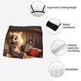 thumbnail image 3 of Logiee Cartoon Cooking Cat Print Mens Boxer Briefs,Boxer Briefs for Men,Breathable Stretch Underwear,Boys Boxer Briefs-X-Large, 3 of 5