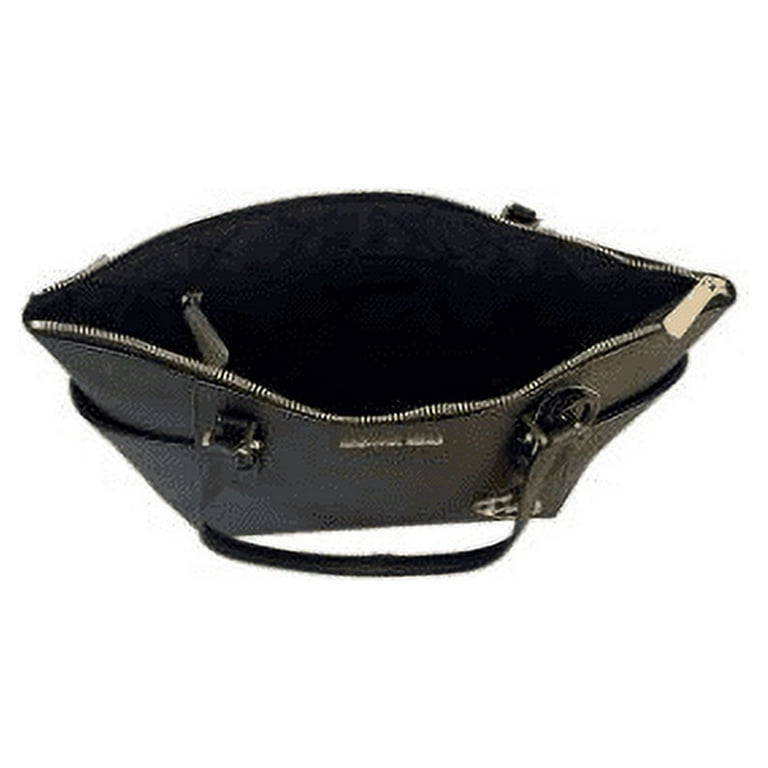Michael Kors Bags | Michael Kors Charlotte Large Top Zip Tote Bag | Color: Black/Silver | Size: Large | Converselina's Closet