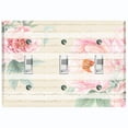 thumbnail image 1 of Metal Light Switch Plate Cover Elegant Floral Musical Damask Beige FLW115, 1 of 13