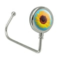 thumbnail image 2 of Sunflower Drawing on Blue Background Purse Bag Hanger Holder Hook, 2 of 4