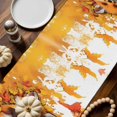 thumbnail image 2 of Fall Cute Table Runner, Autumn Thanksgiving Kitchen Dining Table Decoration for Home Party Decor 13x48 Inches, 2 of 9