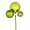 Lime, variant on Vickerman 18" Burnish Orange Ball Ornament Christmas Pick, Set of 3
