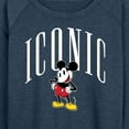 thumbnail image 3 of Mickey & Friends - Iconic Mickey - Women's Lightweight French Terry Long Sleeve Shirt, 3 of 5