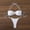 White, variant on Sevevn Women's Bandeau Bikini Set Halter Metal Decor Thong Two Piece Swimsuit Black L