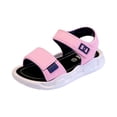 thumbnail image 2 of Willtoo Boys Girls Lightweight Non Slip Athletic Sandals with Adjustable Hiking Walking Beach Sports Sandals Pink 4.5-5 Years, 2 of 3