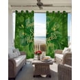 thumbnail image 6 of Happy St Patrick's Day Blackout Curtains for Bedroom Living Room Darkening Curtains 54 Inch Long Lucky Green Shamrocks Spring Leaf Short Curtain for Small Window Treatment Grommet Drapes 52"x54"x2, 6 of 9