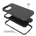 thumbnail image 2 of For Apple iPhone 12 Pro Max 6.7 inch Slim Defender Shockproof Hybrid Case Cover Black/Black, 2 of 5