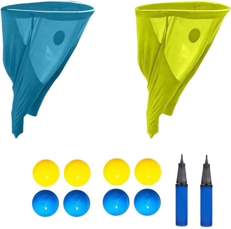 Granny Pants Yard Game: Granny Pants Outdoor Game for Adults Kids, 2Pcs Super Gaint Pants Challenge Games with 8 Bouncy Balls & 2 Pumps, The Ultimate Backyard Party Family Reunion Field Day Games