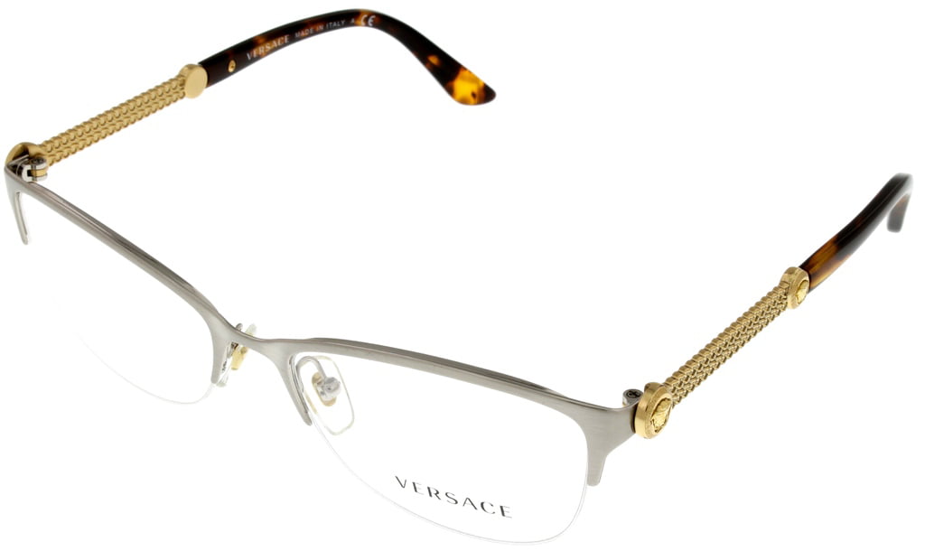 versace semi rimless eyeglasses