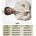 thumbnail image 3 of Jackie Chan Blanket Soft Flannel Fleece Throw Blanket Pattern Warm Plush Blankets 60"x50", 3 of 6