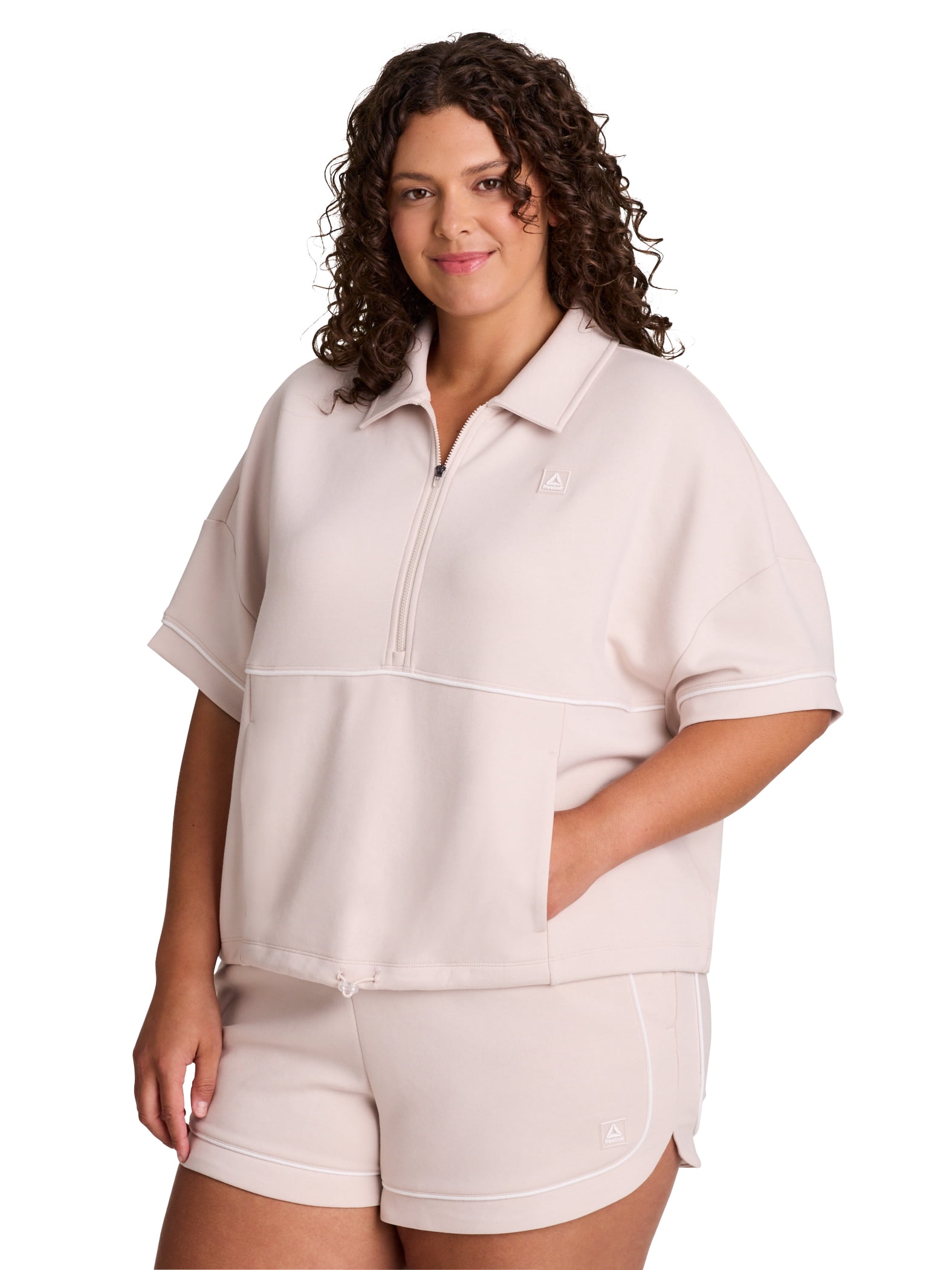 Reebok Women's Team Player Short Sleeve Oversize Pullover, Sizes XS-4X