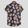 thumbnail image 6 of POTETI Plus Size Shirts for Men Beach Hawaii Short Sleeve Casual Tropical Button up Shirts Tops, 6 of 9