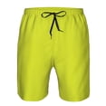 thumbnail image 4 of Naloa Yellow Men's Beach Shorts, Surfing shorts, Swim trunks, Quick Dry Swim Trunks for Surfing Beach Fun - Small, 4 of 9
