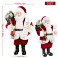 thumbnail image 4 of Decoraciones navideñas de Papá Noel Uten 11 con gafas y bolsa, 4 of 6