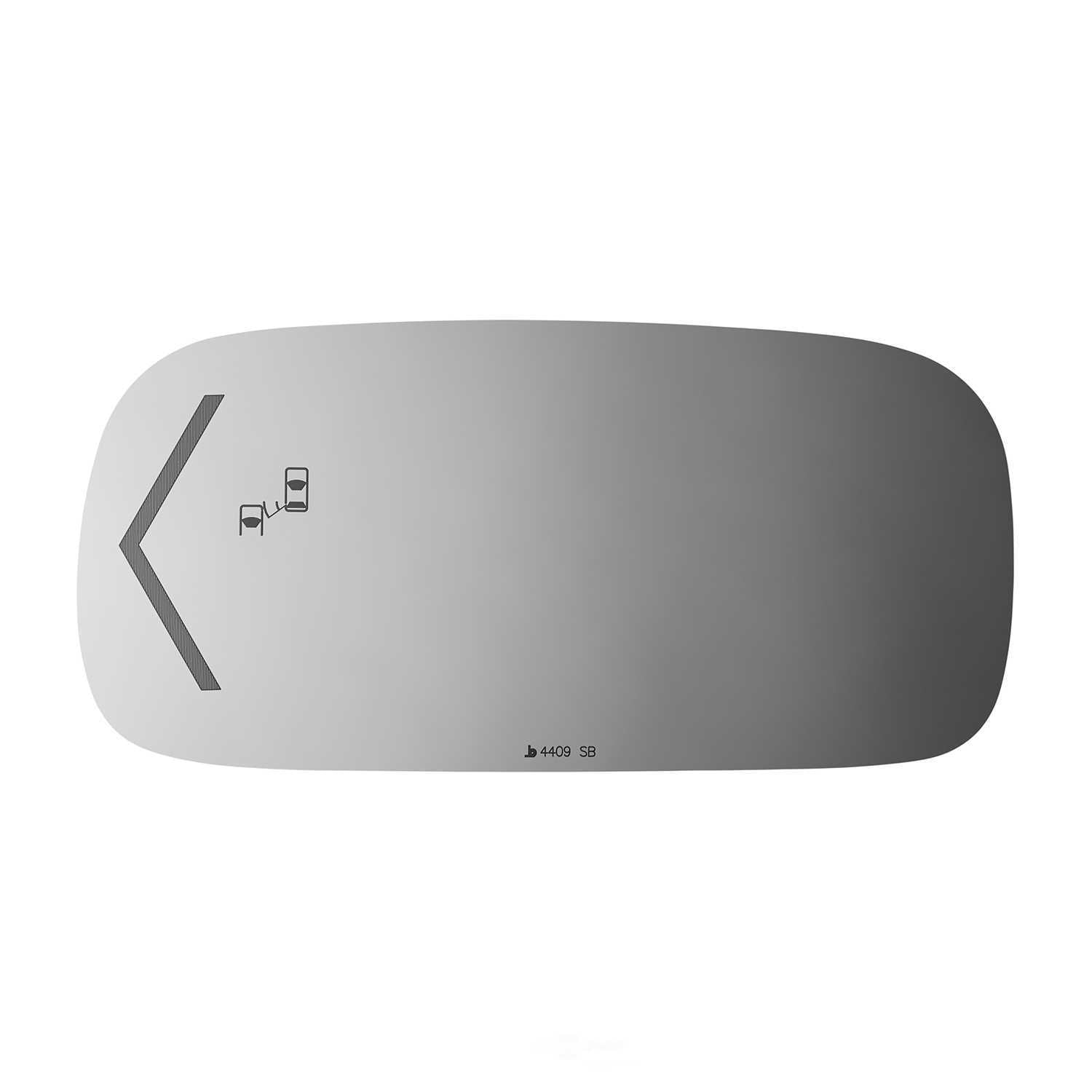 Burco Side View Mirror Replacement Glass - Clear Glass - 4409SB