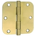thumbnail image 2 of Stanley Door Hinge Residential Style - 5/8 In. Radius, White, Brass Finish, 2 Pack, 2 of 3