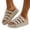 White, variant on Studded Platform Slides Sandals for Women 2025 Gothic Casual Punk Buckle Footbed Slip on Walking Flats