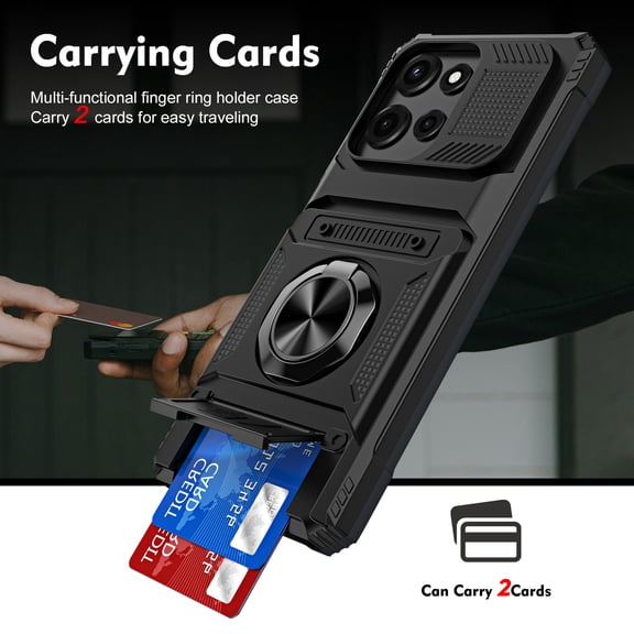 TYJKeJi Case with Holder Stander Kickstand Drop Resistant Shockproof Case For Moto G 2025 For Motorola g 2025