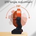thumbnail image 4 of Portable Camping USB Fan With LED Lantern, 10400mAh Quiet Tent Fan With Hook Stepless Speed USB C Desk Fan For Home Office Cooling Rechargeable Battery Fan For Outdoor Indoor Sleeping, 4 of 9