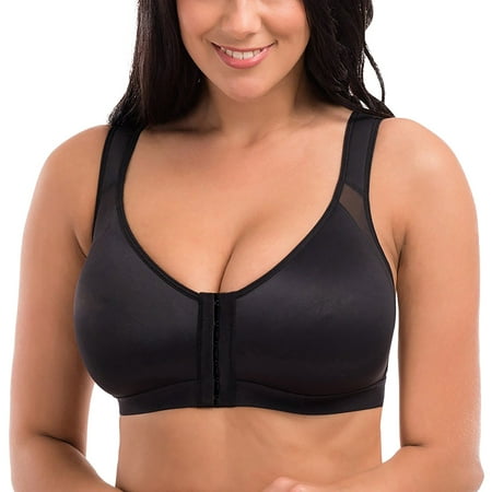 DondPO Bras for Women Bra Posture Correcting Posture Bra Wireless Up Black White Womens Wireless Bras Minimizer Bras For Women Black M Clearance