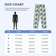 thumbnail image 4 of Fotbe Vintage Blue Flowers Pantalones de Pijama para Hombre, Pantalones de Dormir, Pantalones de Casa con Cintura Ajustable y Bolsillos-3X-Large, 4 of 6