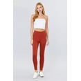 thumbnail image 2 of Saronite Basics Full Length Ponte Pants, Rust (Women's), 2 of 4