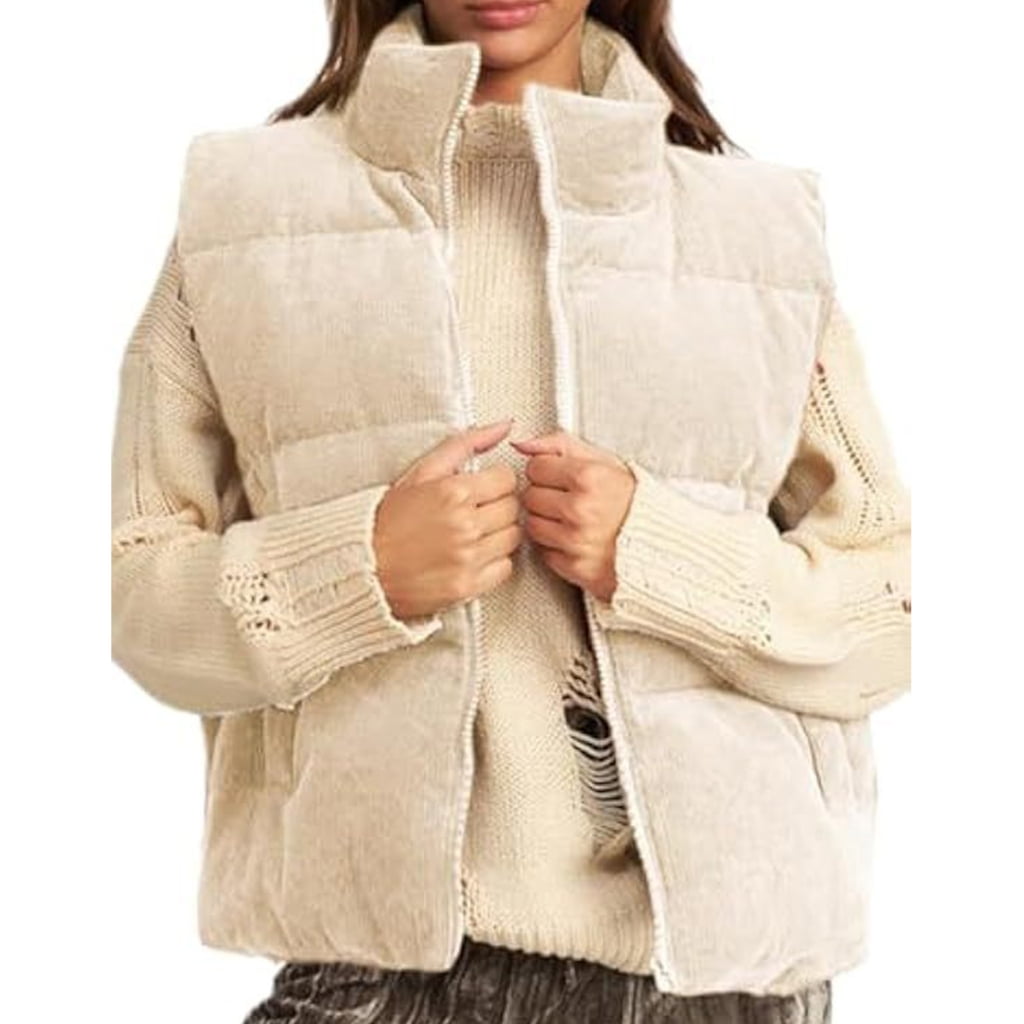 Time and Tru Women's and Women's Plus Faux Fur Reversible Vest