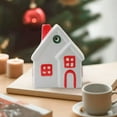 thumbnail image 5 of dajkiuy Small House Shaped Candle Holders, Ceramics Candle Stand for Home Decoration, Christmas Decor, Housewarming Gift, 5 of 7