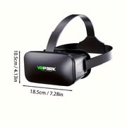 VR Park all-in-one 3D headset for immersive gaming and private movie experiences, lightweight ABS material, comfortable headband with adjustable nose pad, perfect for home theater and recording