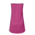 thumbnail image 4 of Womens Tube Tops Summer Casual Sleeveless Bandeau Tanks Strapless Sexy Off Shoulder Shirts Loose Holiday Going Out Blouses(Hot Pink,M), 4 of 4