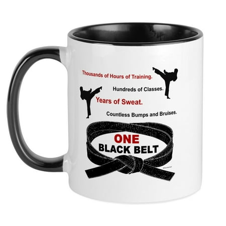 

CafePress - ONE Black Belt 1 Mug - Ceramic Coffee Tea Novelty Mug Cup 11 oz