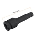 thumbnail image 2 of Unique Bargains 7/16' Impact Hex Bit Socket, 1/2' Square Drive 78mm Length CR-MO SAE Sizes, 2 of 5