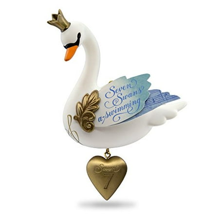 Hallmark Twelve Days of Christmas #7 Swans Keepsake Christmas Ornament