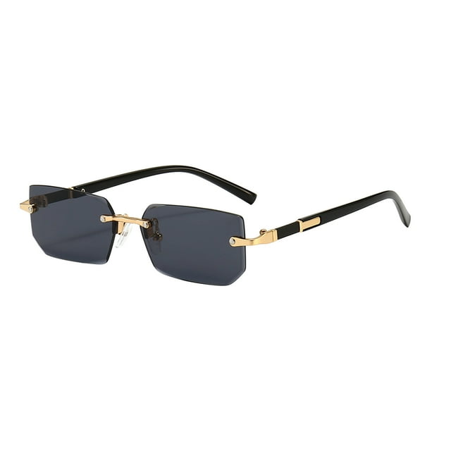 Gafas de sol de moda, corte europeo, gafas de sol de goma personalizadas, estilo moderno sin montura, protección UV, ligeras, portátiles, diseño plegable, lentes de policarbonato, para