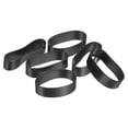 thumbnail image 1 of 120Pcs Bandas de goma de silicona, anillos de bandas de goma de 7mm x 20.5mm, ataduras de cable para envolver cordones, envolturas de bolsa, negras, 1 of 5