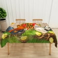 thumbnail image 3 of Lfeey Rooster Printed Waterproof Tablecloth, Rectangular Table Decoration, 60x102 inch, 3 of 5