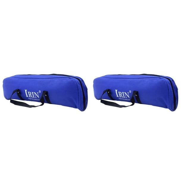 2 piezas de melódica de 32 teclas estilo piano con boquilla de acordeón y órgano de caja (azul)