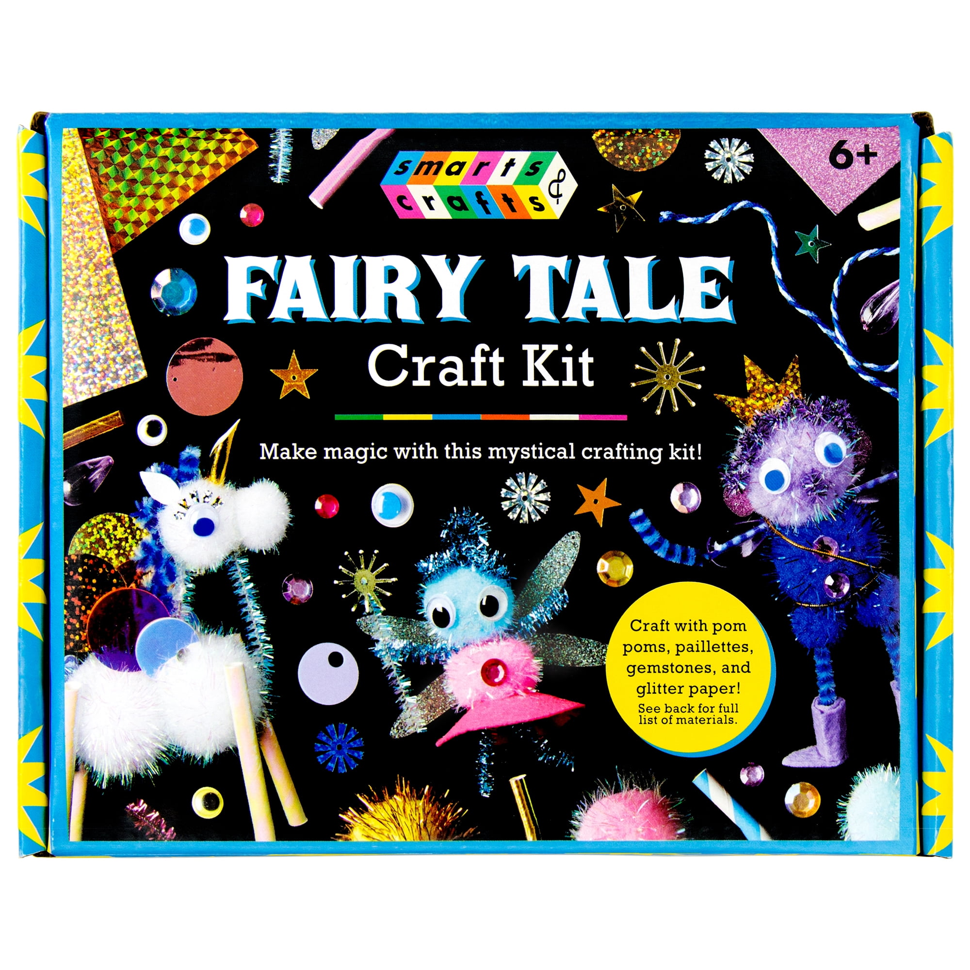 3 in 1 diamond sticker set Fairy Mermaid  Kids Craft  Play Make Learn Girls New 